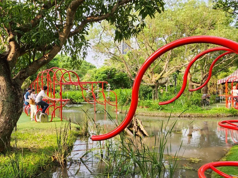 大安森林公園活水飛輪