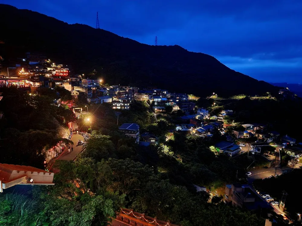 九份老街夜景