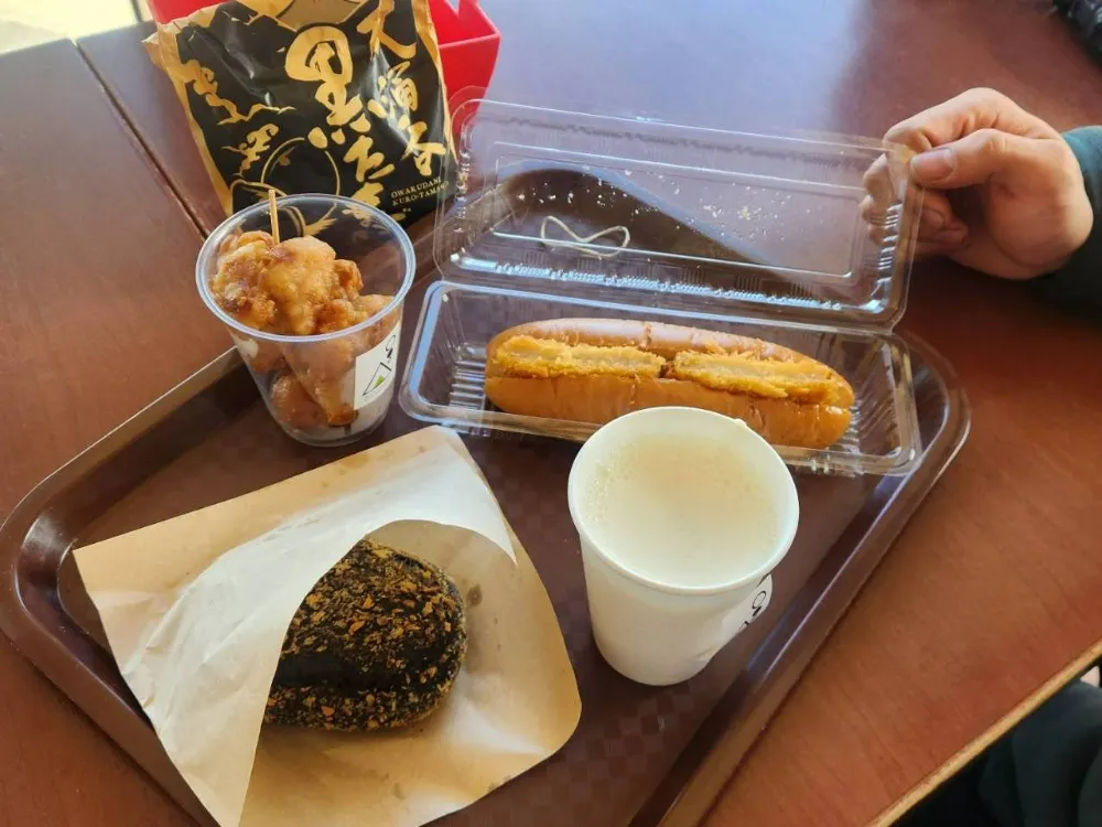日本箱根景點大涌谷美食