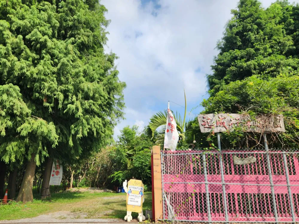 台中外埔景點落雨松秘境入口