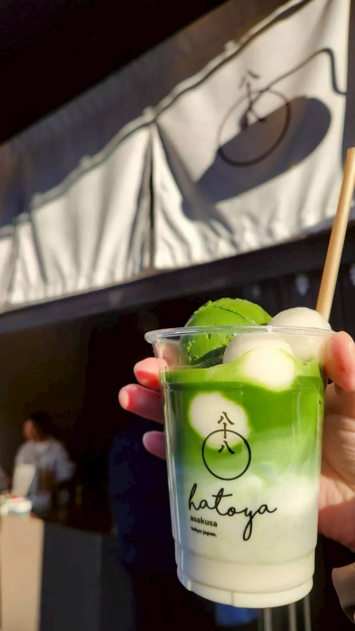 淺草美食八十八良葉舍抹茶拿鐵