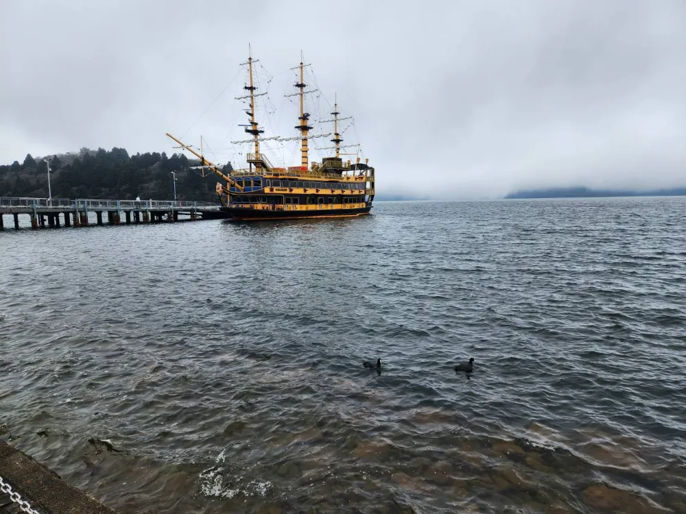 箱根自由行蘆之湖交通海賊船停開