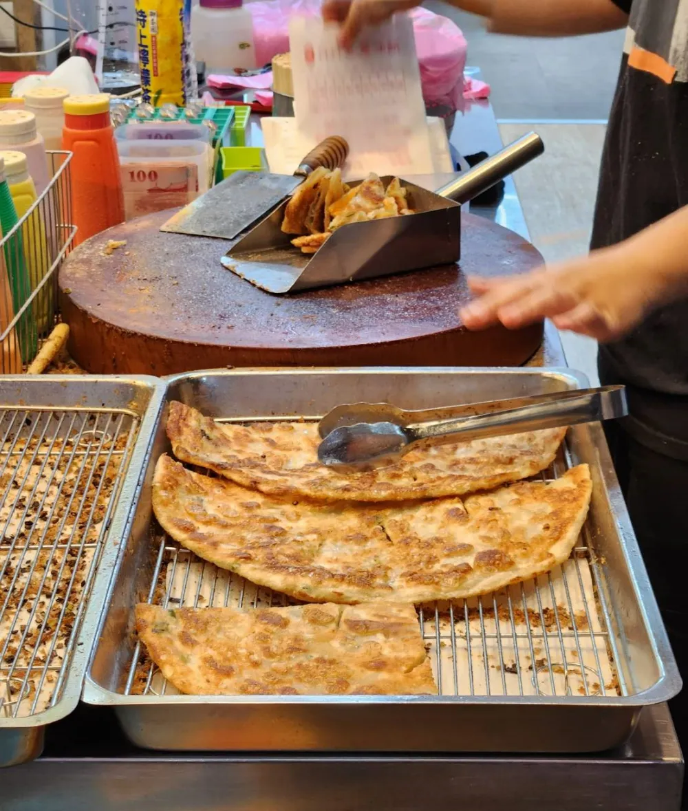 逢甲夜市美食丹丹香蔥油餅